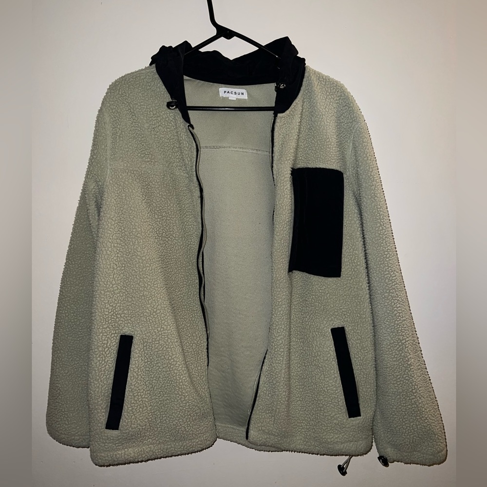 PacSun Men’s Small Light Green Long Sleeve Zip Up Jacket